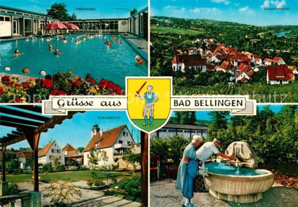 Bad Bellingen Thermalbad Stadtpanorama Schlossplatz T