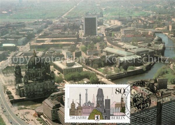 Berlin Stadtansicht von Osten 750 Jahre Berlin