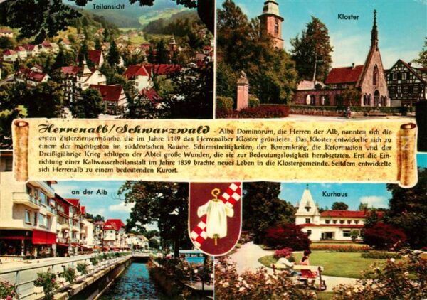 Bad Herrenalb Teilansicht Kloster Kirche Partie an de