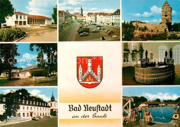 Bad Neustadt Marktplatz Kirche Hohntor Gebäude Trink