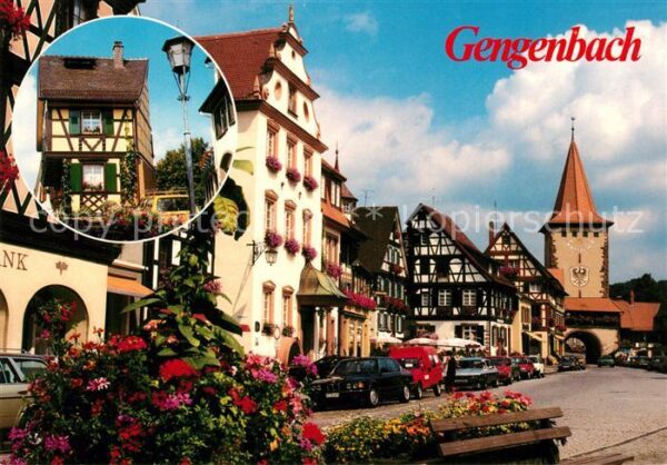 Gengenbach Oberer Torturm Fachwerkhäuser Ehemalige