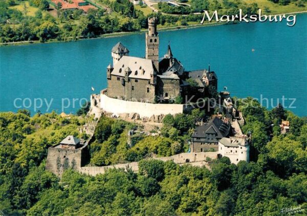 Braubach Rhein Marksburg Fliegeraufnahme