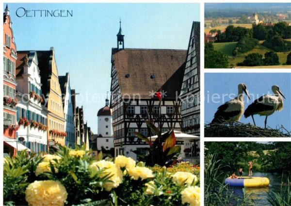 Oettingen Innenstadt Altstadt Fachwerkhäuser Land