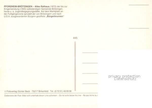 Broetzingen Altes Rathaus Bürgerbrunnen – Bild 2