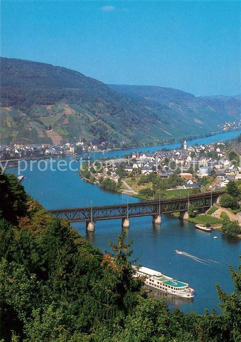 Alf Mosel Panorama Blick über die Mosel