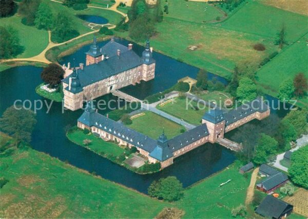 Lembeck Schloss 17. Jhdt. Fliegeraufnahme