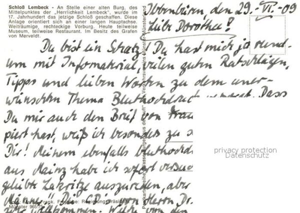 Lembeck Schloss 17. Jhdt. Fliegeraufnahme – Bild 2