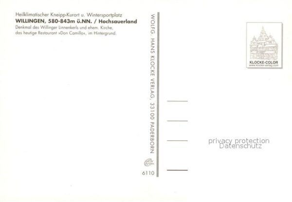 Willingen Sauerland Denkmal Willinger Linnenkerl ehem. Kirc – Bild 2