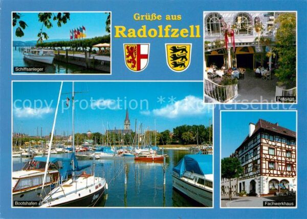 Radolfzell Bodensee Schiffsanleger Bootshafen Passage Fachw