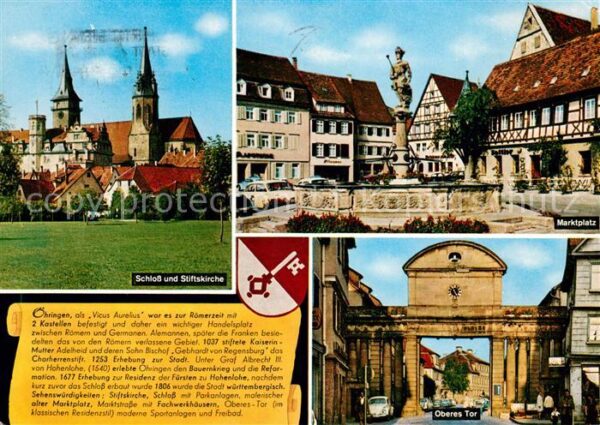 Oehringen Hohenlohe Schloss Stiftskirche Marktplatz Brunnen