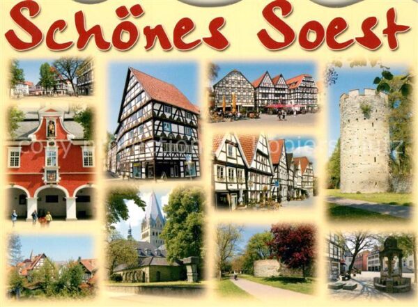 Soest Arnsberg Teilansichten Altstadt Fachwerkhäuser K
