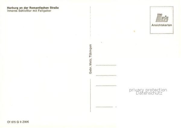 Harburg Schwaben Inneres Schlosstor Fallgatter – Bild 2