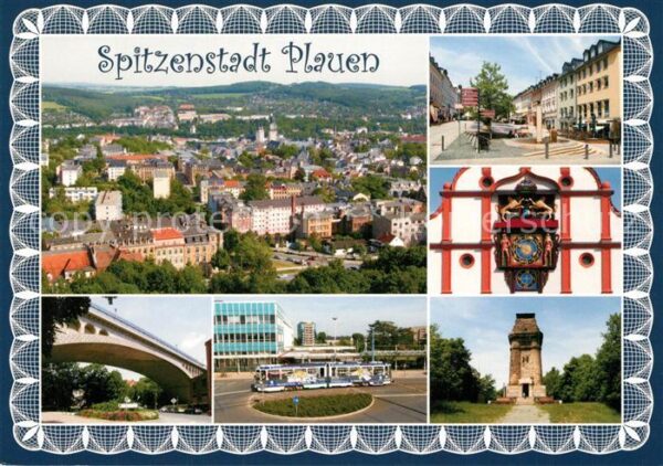 Plauen Vogtland Klostermarkt Kunstuhr Alte Rathaus Ober