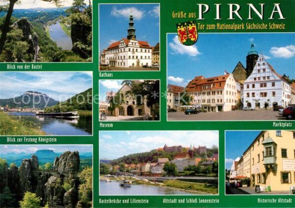 Pirna Marktplatz Schloss Sonnenstein Festung