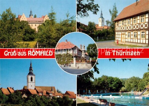 Roemhild Schloss Kirche Marktbrunnen