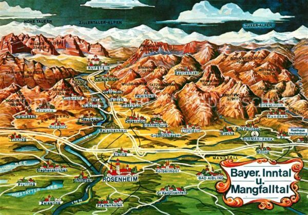 Rosenheim Bayern Ortungskarte Bayrischzell Hundham Litzl