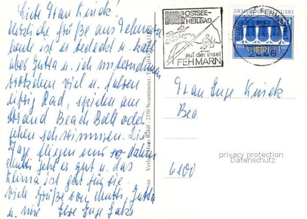 Fehmarn Hafen Hochhäuser Fähre Brücke – Bild 2