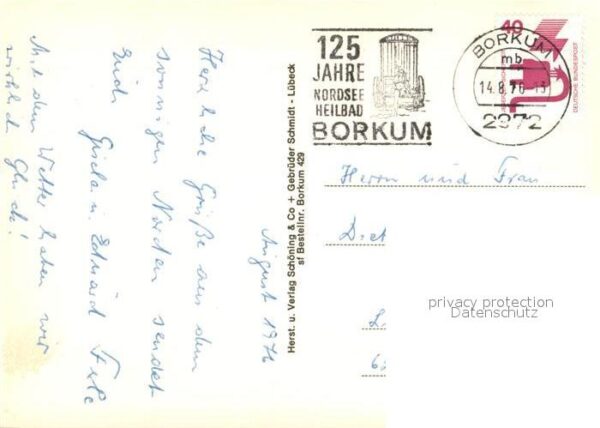 Borkum Fliegeraufnahme Strand Bahnhof – Bild 2