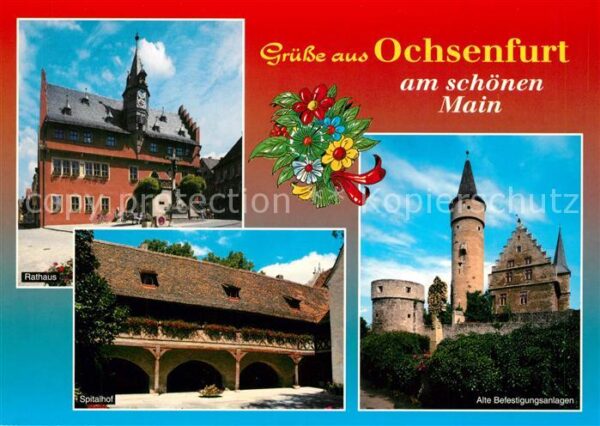 Ochsenfurt Rathaus Spitalhof Alte Befestigungsanla