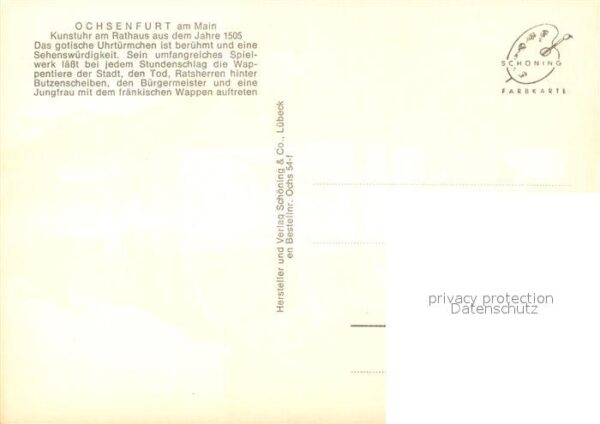Ochsenfurt Kunstuhr Rathaus – Bild 2