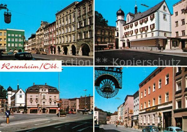 Rosenheim Bayern Rathaus Stadthäuser
