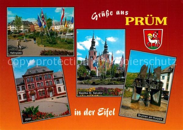 Pruem Eifel Hahnplatz Kurpark Basilika Salvator Abt