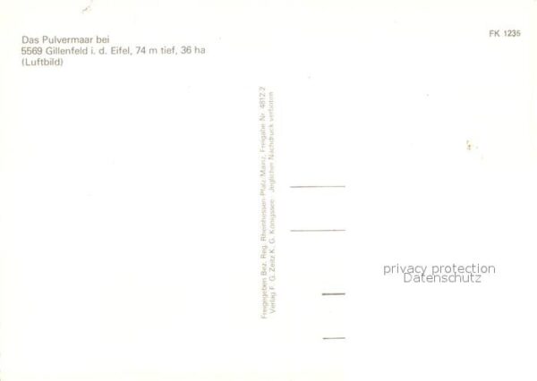 Gillenfeld Eifel Fliegeraufnahme PUlvermaar – Bild 2