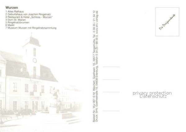 Wurzen Sachsen Altes Rathaus Geburtshaus Joachim Ringe – Bild 2