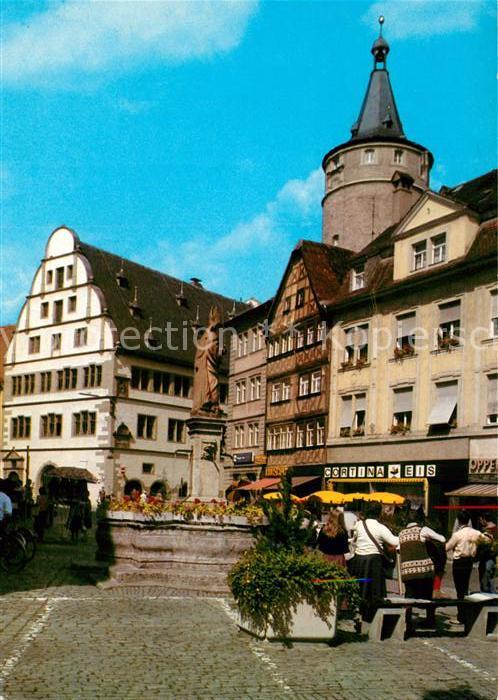 Kitzingen Main Marktplatz Fußgängerzone