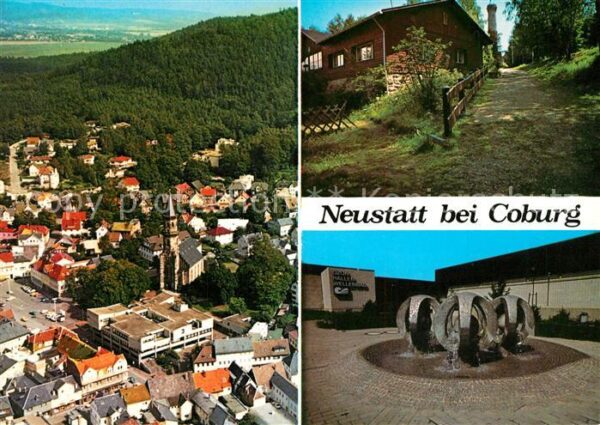 Neustadt Coburg Fliegeraufnahme Denkmal