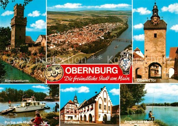 Obernburg Main Almosenturm Oberes Tor Rathaus Angler F