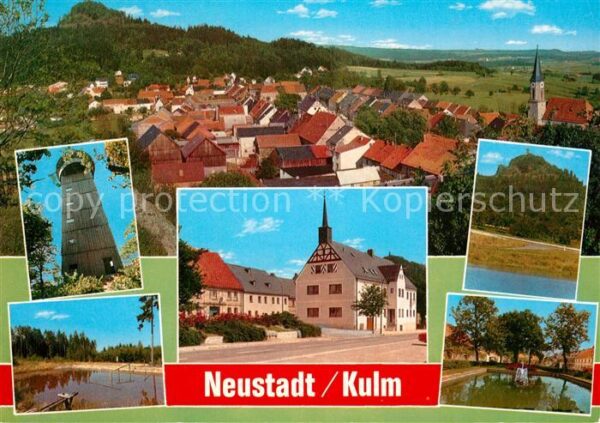 Neustadt Kulm Ortsansicht mit Kirche Aussichtsturm Te