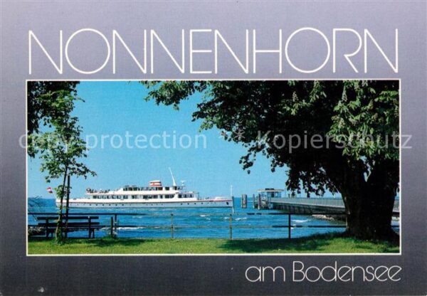 Nonnenhorn Uferpartie am See Dampfer Bootsanleger