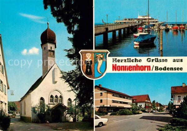 Nonnenhorn Hafen Dampfer Anleger Kirche Innenstadt