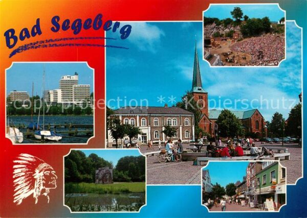 Bad Segeberg Seglerhafen Park Kirche Platz Brunnen F