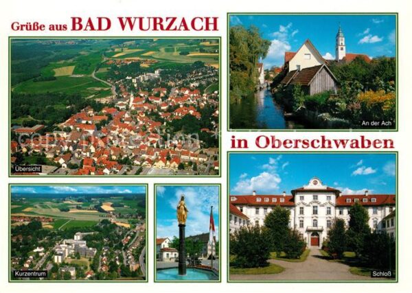 Bad Wurzach Kurzentrum Partie an der Ach Schloss Ma