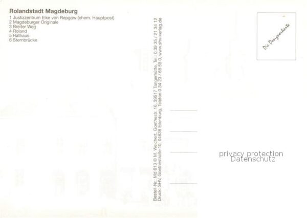 Magdeburg Justizgebäude Magdeburger Originale Pla – Bild 2