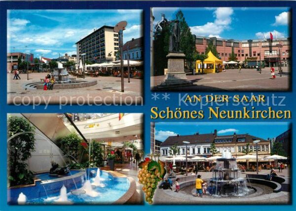 Neunkirchen Saar Platz am Saarparkcenter Denkmal Brunnen