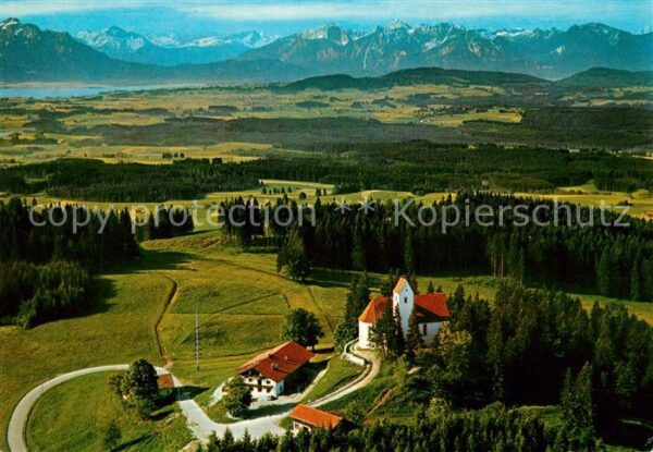 Auerberg Weilheim Alpenpanorama Fliegeraufnahme