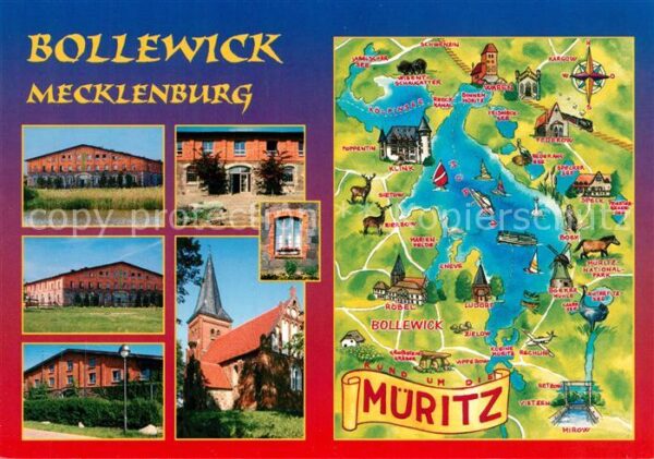 Bollewick Scheune Kirche Rund um die Müritz Landk