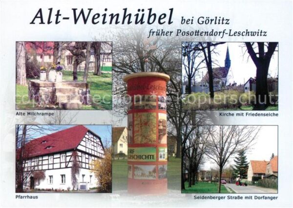Alt-Weinhuebel Goerlitz Alte Milchrampe Pfarrhaus Litfasssäule
