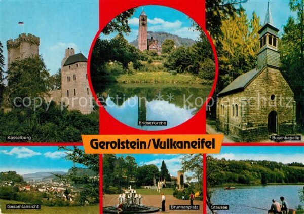 Gerolstein Kasselburg Buschkapelle Brunnenplatz St
