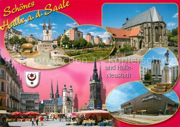 Halle Saale Stadtansichten Halle Neustadt