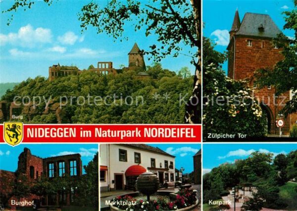 Nideggen Eifel Marktplatz Burghof Burg Zülpicher Tor