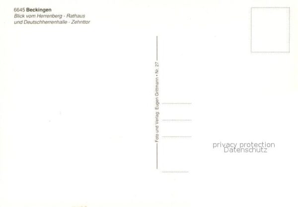 Beckingen Rathaus Deutschherrenhalle Zehnttor – Bild 2