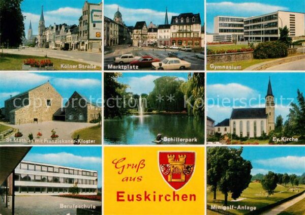 Euskirchen Kölner Straße Marktplatz Gymnasium Sank