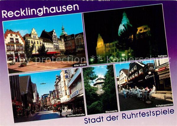 Recklinghausen Westfalen Alter Markt Rathaus Kunibertstraße Ster