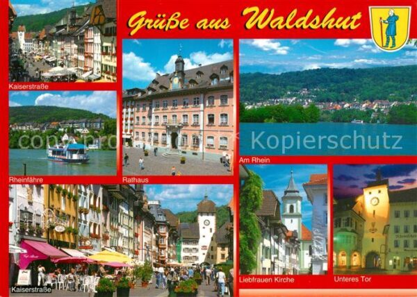 Waldshut-Tiengen Rathaus Kaiserstraße Rheinfähre Unteres