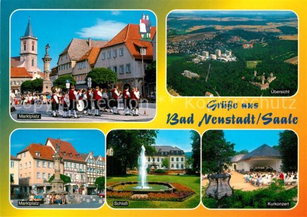 Neustadt Bad Schloss Marktplatz Fliegeraufnahme Kurk