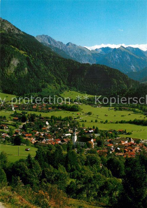 Bad Oberdorf Panorama Kirche Rauhhorn Kugelhorn Älpe